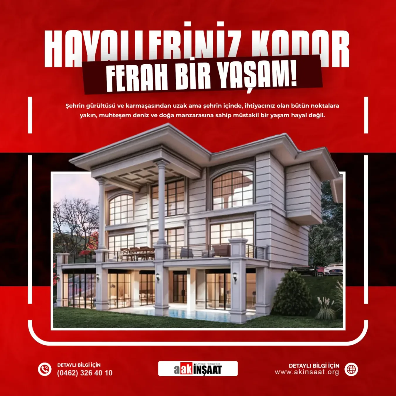 Ak İnşaat Ordu sosyal medya referansı (Post)